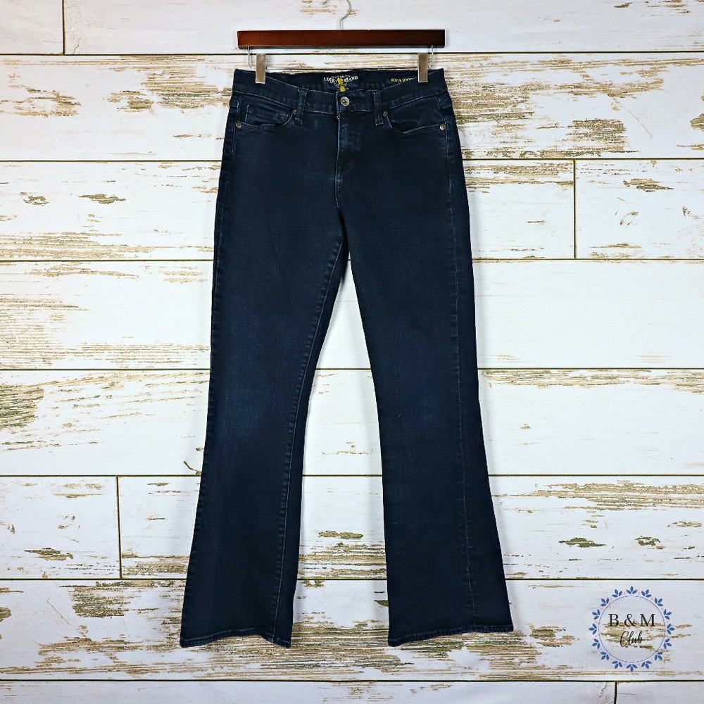 Lucky Brand Women's Sz 8 Sofia Boot Dark Wash Jean